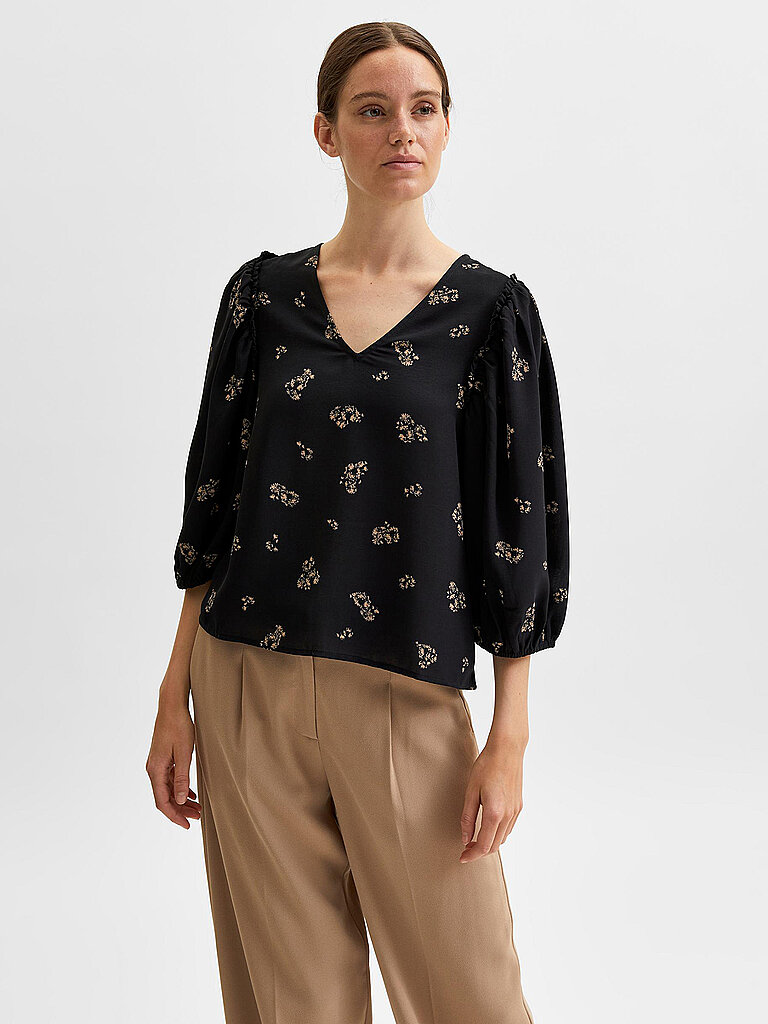 SELECTED FEMME Bluse SLFMARGUNN  schwarz | 36